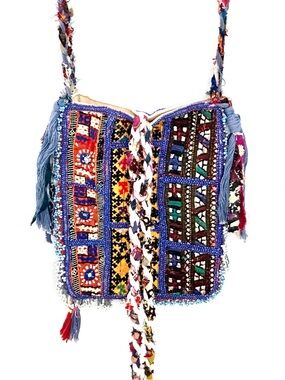 IMAYIN Luxury Ethnic Beaded Patchwork Crossbody Bag